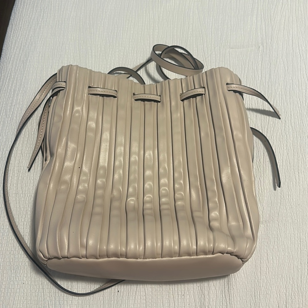 Zara Tan Bucket Bag Purse